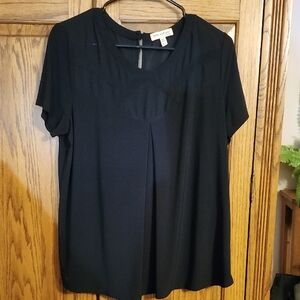 Faith And Joy Black Short Sleeve Top